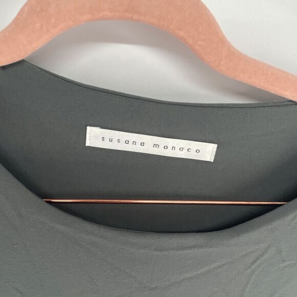 Susana Monaco Women's Gray Pullover Layered Shift Dress Size M - Picture 3 of 6